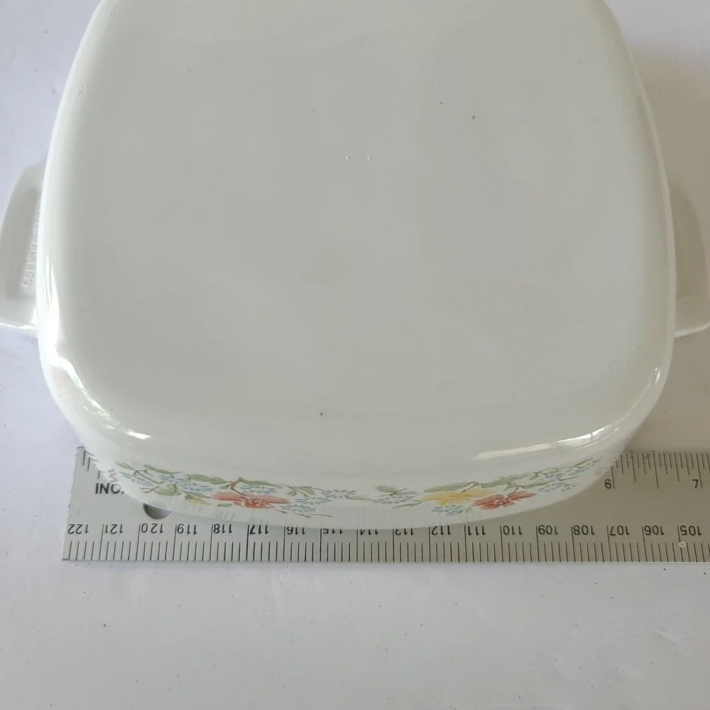 Corning Ware Wild Flower Casserole dishes P-43-B & A-1-B Vintage 1 Ltr & 700 ml